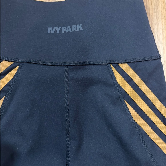 Ivy Park x Adidas Mesh Panel Leggings Black and Brown —Size XS - Picture 7 of 9